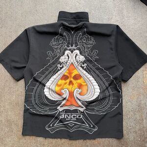 90s Jnco Button Up Tribal Vintage Shirt Size XL Cropped